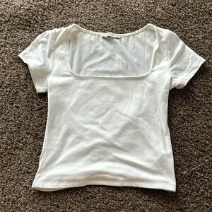 white crop top